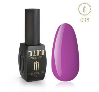 Гель лак MILANO 8 мл № 035 (Сяюча орхідея)
