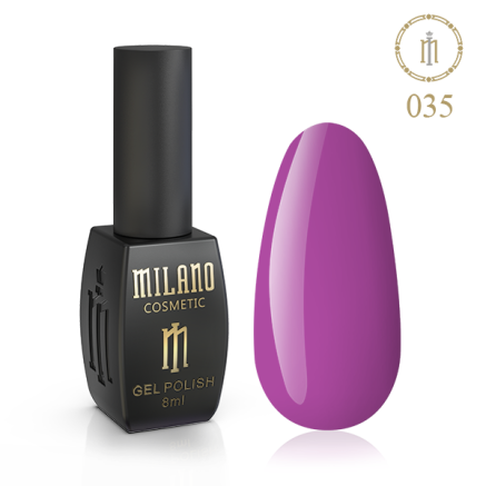 Гель лак MILANO 8 мл № 035 (Сяюча орхідея)