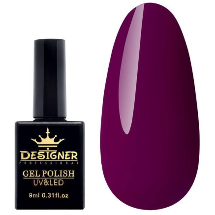 Гель-лак Designer Blueberry Pie - D110 'Насичений бордовий'