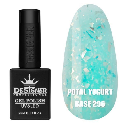 Кольорова база Potal yogurt base 296 Designer (9 мл.) - з кольоровою поталлю