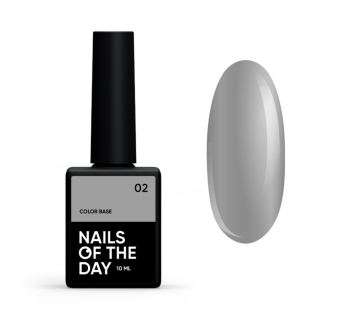 База цветная Nails Of The Day Color Base 02. светло-серый. 10 мл (4825547640498)