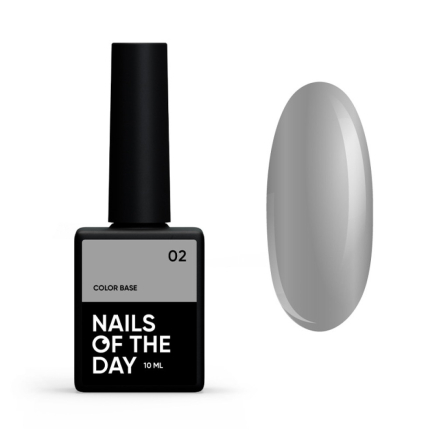 База цветная Nails Of The Day Color Base 02. светло-серый. 10 мл (4825547640498)