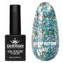 Гель лак Clow Glitter 577 Designer (9мл.) - з пластівцями хамелеон різних розмірів та гліттером