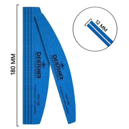Баф півмісяць (Синій 100/180 гріт.) - Designer