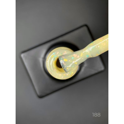 Кольорова база Yuki base 188 Designer (9 мл.) - з пластівцями юкі