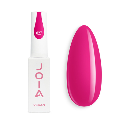 Гель-лак JOIA vegan 027 насичений рожевий 6 мл (4820259340278)