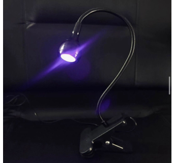 LED лампа-фонарик на прищепке, гибкая с USB-разъемом, 3V/5V, черная