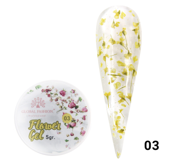 Гель с сухоцветами 5 гр, Flower Gel 03