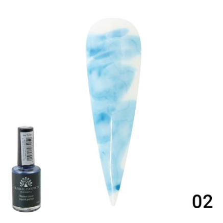 Акварельні краплі Water color від Global Fashion 10 мл Blue