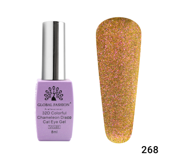 Гель лак котяче око 32D Chameleon Disco 8 мл, 268