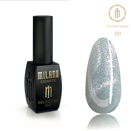 Гель Лак MILANO Cat eyes ALMAZ 8 мл № 09