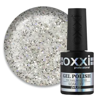 Гель-лак Oxxi Professional 115 насыщенные голографические блестки. 10 мл (2000006198150)