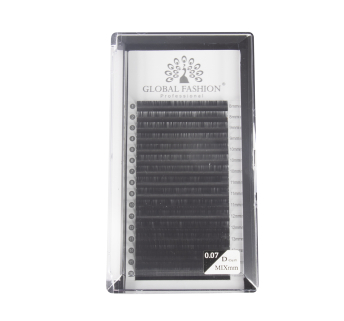 Набор ленточных ресниц Global Fashion Premium Lashes микс (8-15 мм) D 0.07