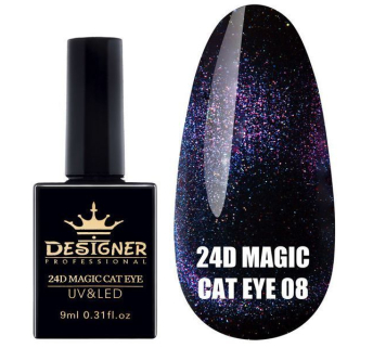 Гель-лак 24D Magic Cat Eye №08, 9 мл., Designer (Котяче око)