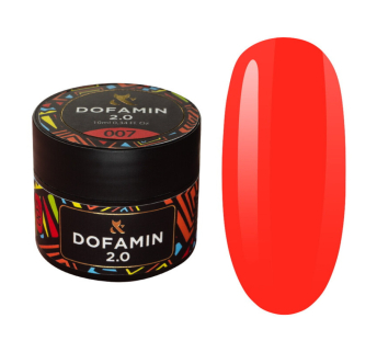 База неоновая цветная F.O.X Base Dofamin 2.0 007. кораллово-красный неон. 10 мл (2100994290284)
