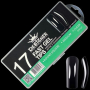 Fast gel tips №17 (Round square, medium size) - Гелеві типси Designer
