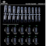 Fast gel tips №17 (Round square, medium size) - Гелеві типси Designer