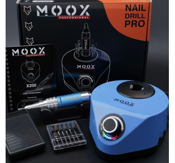 Фрезер Мокс X200 (Sky blue) на 50 000 об/хв. та 70W. для манікюру та педикюру