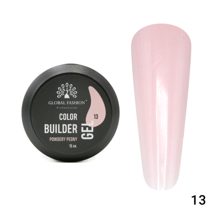 Гель для моделювання нігтів 15 гр, Color Builder Gel 13- Powdery peony