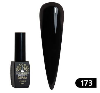 Гель лак BLACK ELITE 173 (black), Global Fashion 8 мл