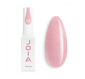 База камуфлирующая для гель-лака JOIA vegan BB Сream Base Shiny Cream светло-розовый с блестками 8 мл (4820259342258)