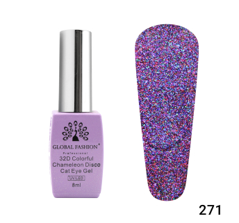 Гель лак котяче око 32D Chameleon Disco 8 мл, 271