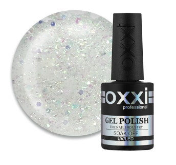 Гель-лак Oxxi Professional Rumba 002 зелено-рожево-бірюзовий мікс слюди на прозорій основі 10 мл (2100994233908)