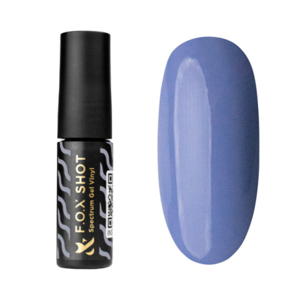 Гель-лак F.O.X Shot Spectrum Gel Vinyl 059 Lyrical сіро-блакитний. 5 мл (2100994249411)