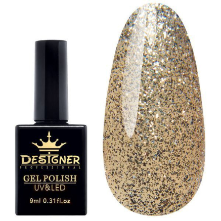 Гель-лак Designer Party Time - L310 'Золотий дощ'