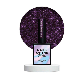 Гель-лак Nails Of The Night Blackberry. фиолетовый. светоотражающий. 10 мл (4822457600680)