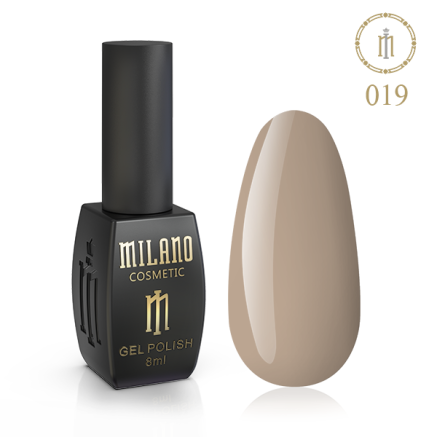 Гель лак MILANO 8 мл № 019 (Коньячный)