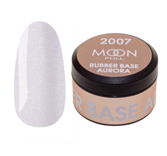 База каучуковая Moon Full Aurora 2007. молочно-розовый с мелким шиммером. 15 мл (5905123016646)