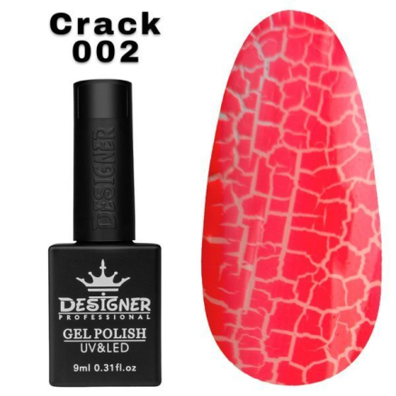 Гель лак Crack effect 002 Designer (9мл.) - з ефектом Кракелюра (утворює декоративні тріщини)