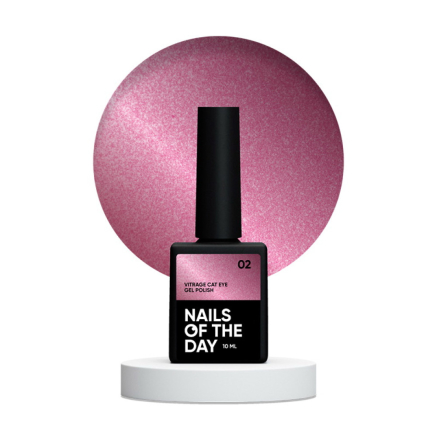 Гель-лак Nails Of The Day Kupidon Vitrage Cat Eye 02 ягідно-рожевий 10 мл (4821051578005)