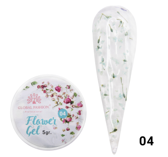 Гель с сухоцветами 5 гр, Flower Gel 04