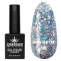 Гель лак Clow Glitter 569 Designer (9мл.) - з пластівцями хамелеон різних розмірів та гліттером