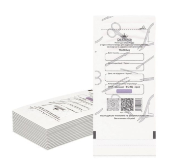 Крафт-пакети 75 х 150 мм., 100 шт. (білі) Designer