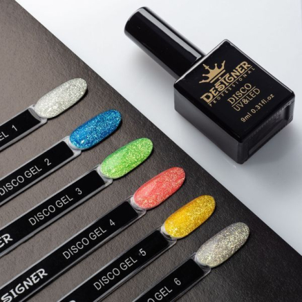 Світловідбивний гель-лак №3 (Зелений), 9 мл. - Disco gel polish Designer