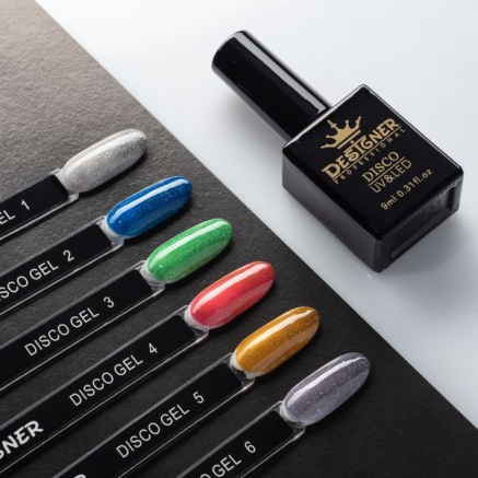 Світловідбивний гель-лак №3 (Зелений), 9 мл. - Disco gel polish Designer
