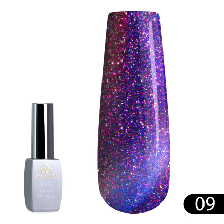 Гель лак котяче око Fairy 8 мл, 09