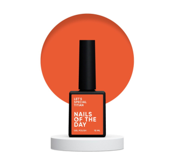 Гель-лак Nails Of The Day Lets Special Titian ярко-морковный. 10 мл (4821302586902)