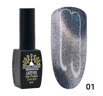 Гель лак кошачий глаз 24D Wild 01