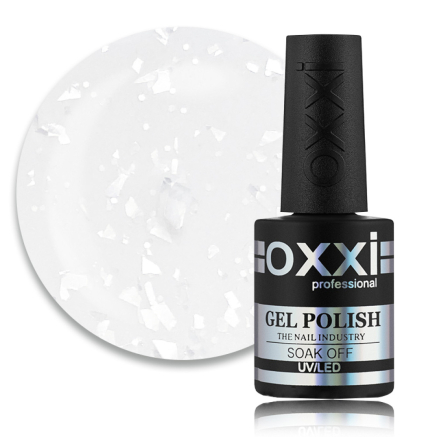 База кольорова Oxxi Professional Rafinad Base 002. молочний з пластівцями поталі і блискітками. 10 мл (2100994269082)