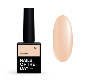 База цветная Nails Of The Day Color Base 01. песочно-бежевый. 10 мл (4825547640429)