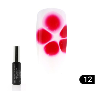Гель лак Flowers Global Fashion, з ефектом розтікання (по мокрому), 8 мл 12