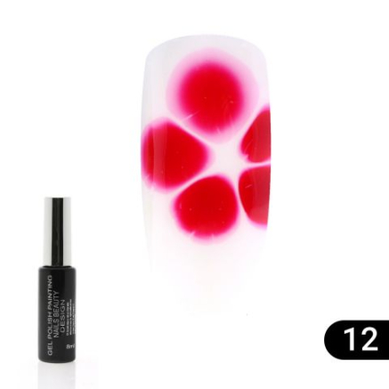 Гель лак Flowers Global Fashion, з ефектом розтікання (по мокрому), 8 мл 12