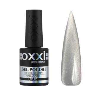 Гель-лак Oxxi Professional Crystal Cat 004 серебро с шиммером 10 мл (2100994317677)