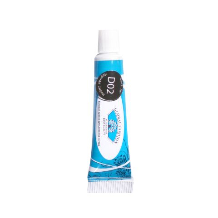 Гель краска Global Fashion в тюбике, 1 шт. Black