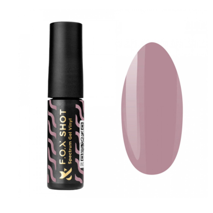 Гель-лак F.O.X Shot Spectrum Gel Vinyl 081 Miss приглушенный лилово-розовый. 5 мл (2100994262205)