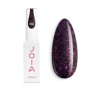 Гель-лак JOIA vegan 066 светоотражающий темно-фиолетовый с шиммером 6 мл (4820259340902)